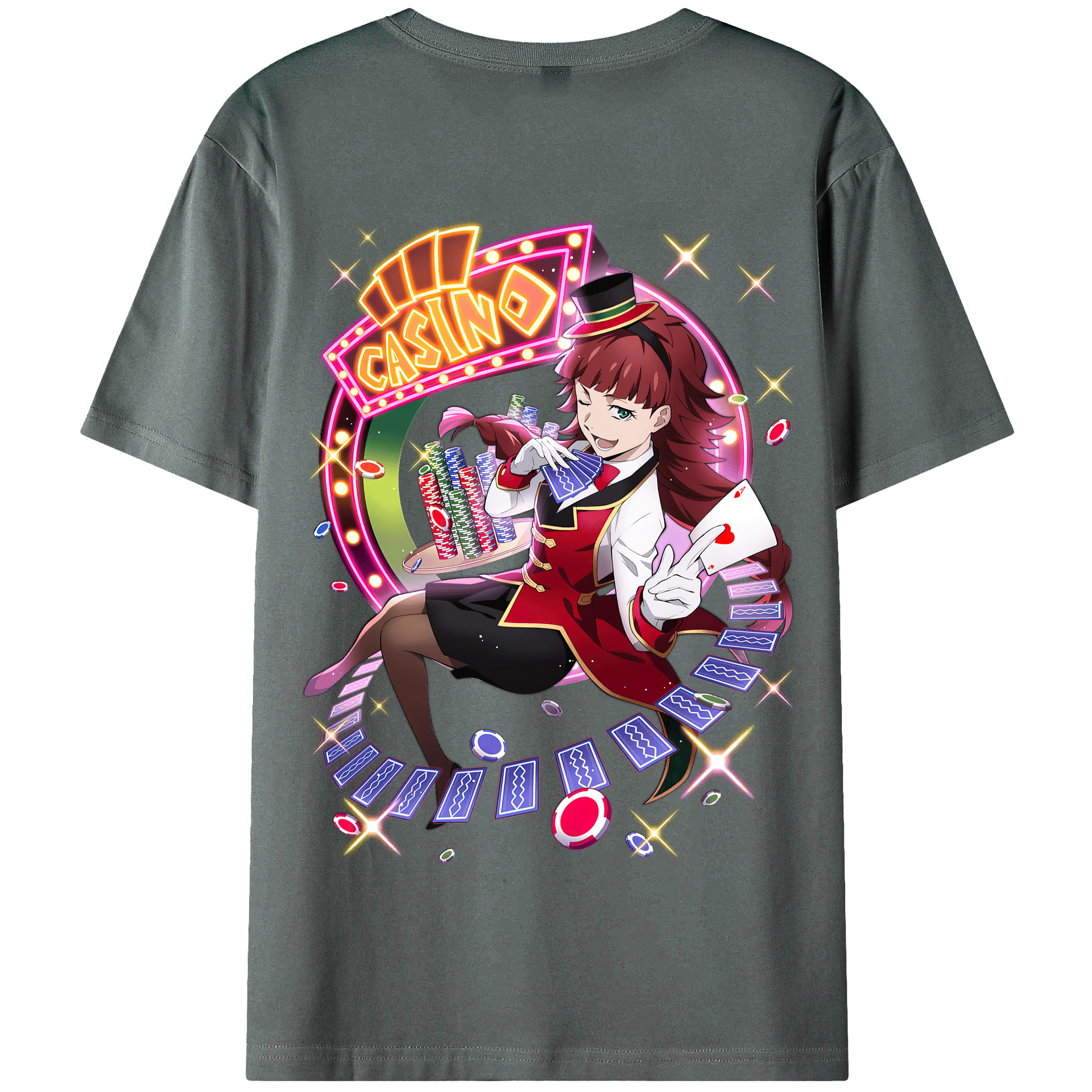 （画像用） 文豪ストレイドッグス Bungo Stray Dogs 綿100％半袖Tシャツ（背面プリント）